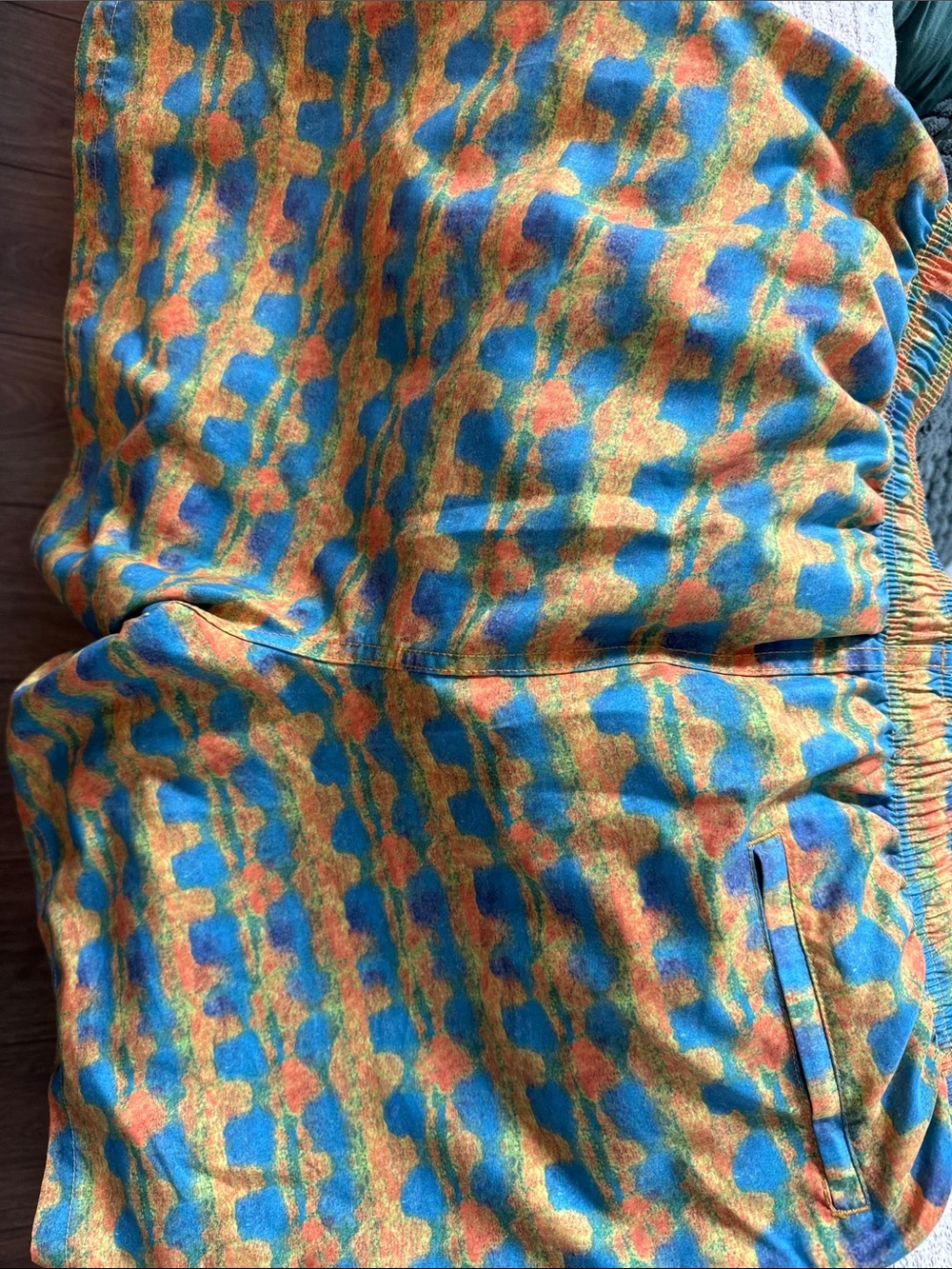 Stussy Blue, Orange & Yellow Patterned Men’s Shorts - Picture 5 of 5